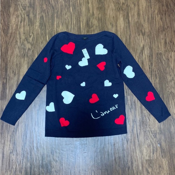 Talbots super soft heart sweater size S